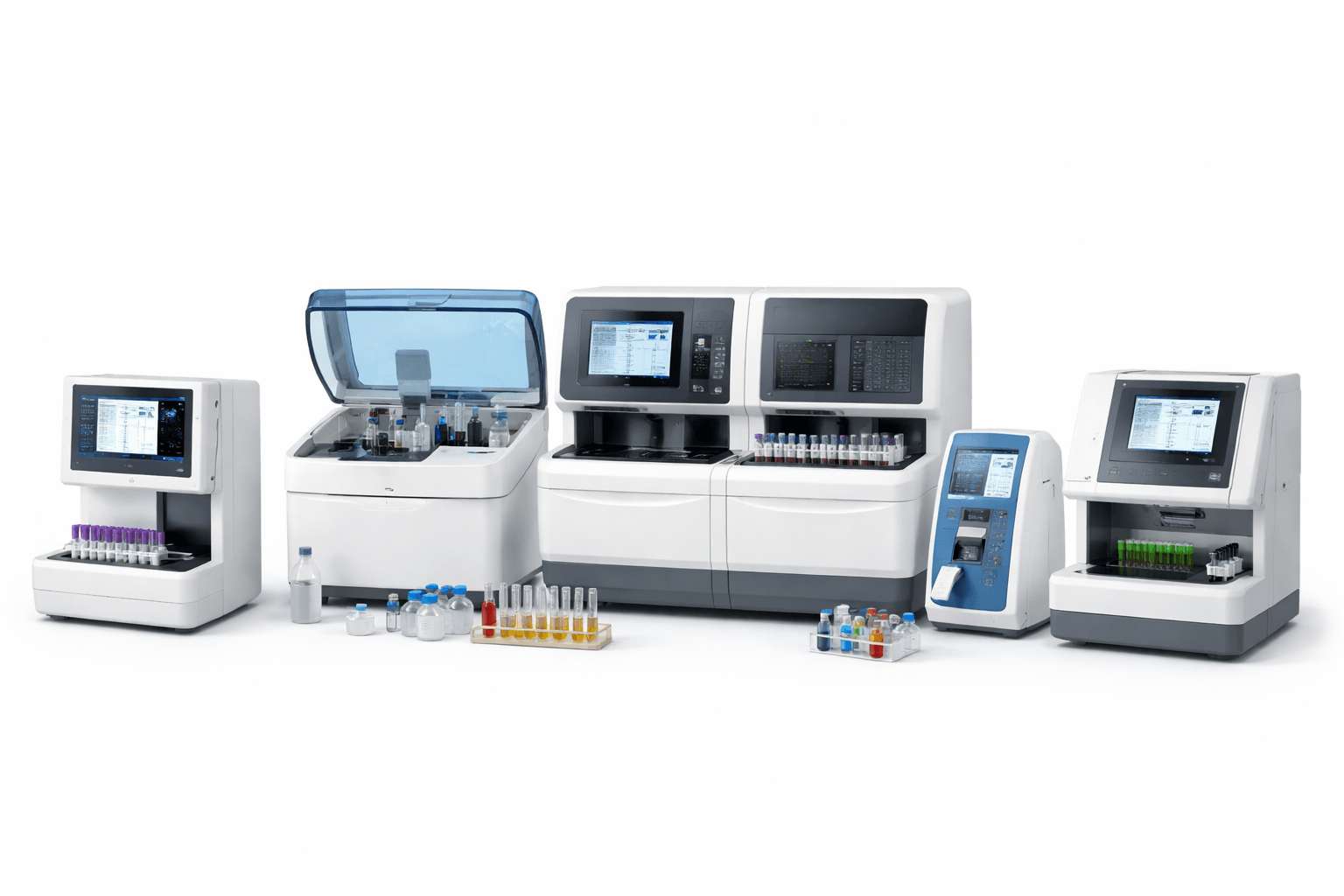 Diagnostic laboratory analyzer used for blood testing, biochemistry analysis, and disease detection in hospitals and diagnostic centres